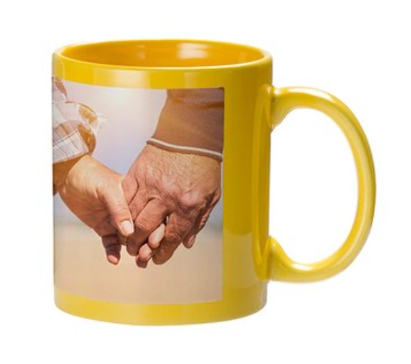 Yellow Patch Mug - 11oz, Yellow, 1 to 3